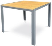Autronic Kerti asztal, fém, polifából, barna, AZT-S1209 OAK