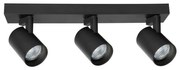 Spotlámpa VOLF 3xGU10/10W/230V fekete