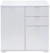 Casaria® Fehér komód 2 ajtóval és fiókokkal