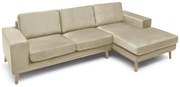 Krém színű sarok ülőgarnitúra MOON Változat: Jobb sarok