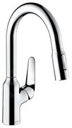 Hansgrohe Focus M42, mosogató csaptelep M429-H180 kihúzható spray-vel, króm, HAN-71801000