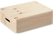 Kesper 69501 Tárolódoboz felnyíló fedéllel, fenyőfa, 39 x 29 x 13,5 cm, M