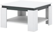 Dohányzóasztal OLAF fehér/antracit