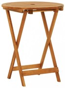 tömör eukaliptuszfa összecsukható kerti asztal Ø 60 x 75 cm