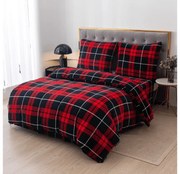 Mikroplüss ágyneműhuzat ALBURY piros Ágyneműhuzat mérete: 70 x 90 cm | 140 x 200 cm