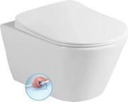 Sanovit AVVA fali WC - rimless - perem nélküli - rejtett szerelésű - 53 cm