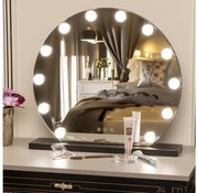 Brilagi - LED állítható smink tükör HOLLYWOOD LED/12W/230V 3000-6500K