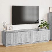 TV szekrény LED Szürke Sonoma 180x38x49 cm Szerelt fa
