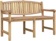 vidaXL tömör tíkfa kerti pad 149,5 x 60 x 90 cm
