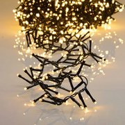 11,2 m-es 560 LED-es BOA fényfüzér, USB vagy napelemmel tölthető, meleg fehér, 8 világítási mód, időzíthető, távvezérlős