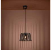 Eglo 390002 - Csillár zsinóron BOGOTA 1xE27/40W/230V fekete