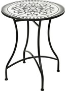 Bistro kültéri asztal dekoráció Mozaik világos, 60 x magasság 71 cm