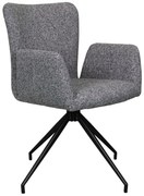 MAZZONI EXPORT SARETTA Szürkéskék (Java 48 szövet) - MODERN KÁRPITOZOTT FORGÓSZÉK NAPPALIBA/ÉTKEZŐBE/LOFT IRODÁBA