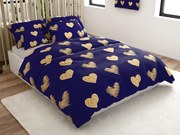 Mikroszálas ágyneműhuzat GOLBINO sötétkék Ágyneműhuzat mérete: 70 x 90 cm | 140 x 200 cm