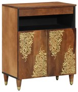 oldalszekrény 60x33x75 cm tömör fa mangó