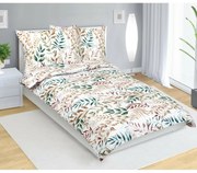 Bellatex Twig  pamut ágyneműhuzat bézs, 140 x 200 cm, 70 x 90 cm, 140 x 200 cm, 70 x 90 cm