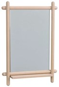 Fali tükör polccal és fa kerettel 52x74 cm Milford - Rowico