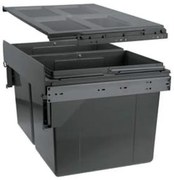 Hulladékgyűjtő GTV Practi Eco 400, szelektív, frontkihúzású, golyós csúszóval, 2x16L