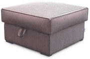 Világoslila SMART COSARO tárolós puff, 65x65 cm