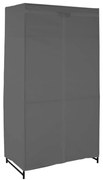 Szürke textil ruhásszekrény 90x160 cm Dara – Premier Housewares