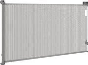 PawHut Összecsukható Kutya Biztonsági Rács 0-149 cm szélességig, kiterjeszthető védőháló, lépcső- és ajtórács kutyák számára automatikus zárással, szü