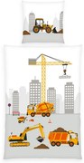 Herding Gyermek pamut ágynemű Építkezés , 135 x200 cm, 80 x 80 cm