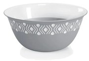 STEFANPLAST Műanyag tál Tosca 13 cm átmérőjű fehér/szürke