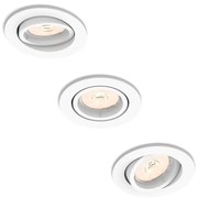 Philips 50183/31/PN - Készlet 3x Beépíthető lámpa ENNEPER 1xGU10/5,5W/230V 50183/31/PN