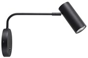 Zuma Line 20034-BK - Fali lámpa TUBO WL 1xGU10/50W/230V fekete
