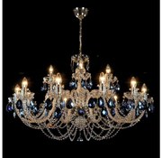 Wranovsky JWZ166182231 - Kristály csillár láncon OCEAN 18xE14/40W/230V