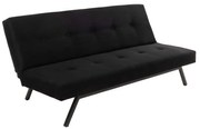 Fekete BAKU kétszemélyes kihúzható kanapé