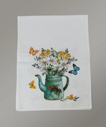 Hímzett terítőkancsó százszorszépekkel 40x110 cm TiaHome