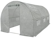 Kerti fóliaház 300 x 200 x 200 cm, fehér ponyva, 300 x 200 x 200 cm