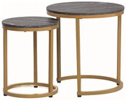 Hola dohányzóasztal szett fekete, arany