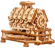 V8 motor – 3D fa mechanikus puzzle