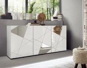 Vittoria 3 ajtós komód fehér 181 cm