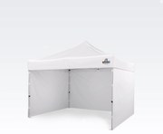 Szerelhető sátor 3x3m Ünnepségekre: Vízálló Védelem és Villámgyors Összecsukás - plusz 3 oldalfal - Fehér