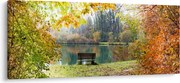 Egy tó képe (120x50 cm)