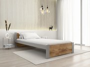 Ágy IKAROS 90 x 200 cm, tölgy artisan/szürke Ágyrács: Ágyrács nélkül, Matrac: Matrac nélkül