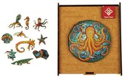 Puzzle, fa, A4, 100 darabos, PANTA PLAST Octopus (INP422000408)