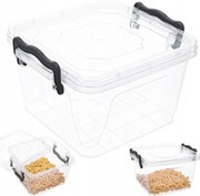 Műanyag ételtároló doboz fedéllel 2,4l