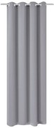 szürke sötétítőfüggöny fém fűzőlyukakkal 270 x 245 cm