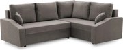 Grande Plus sarokkanapé, jobboldali, szövet anyag, szürke