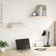 2 db szerelt fa függőpolc 40 x 23,5 x 4 cm