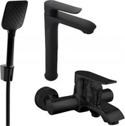 Mexen Pecos R62 fürdőkád szett, fekete - 72713R62-70