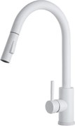 Gamma Taru II. Mosogató Csaptelep - Kihúzható, Zuhanyfejes, Fehér
