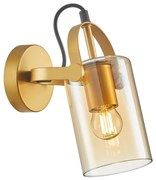 ITALUX WL-32453-1 GD+AMB -Fali spotlámpa NANESMA 1xE27/40W/230V arany