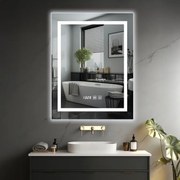 IREDA Fürdőszobatükör LED világítás 80 x 60 cm