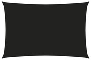 fekete téglalap alakú oxford-szövet napvitorla 3 x 5 m