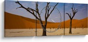 Kép - Halálvölgy (órával) (90x30 cm)